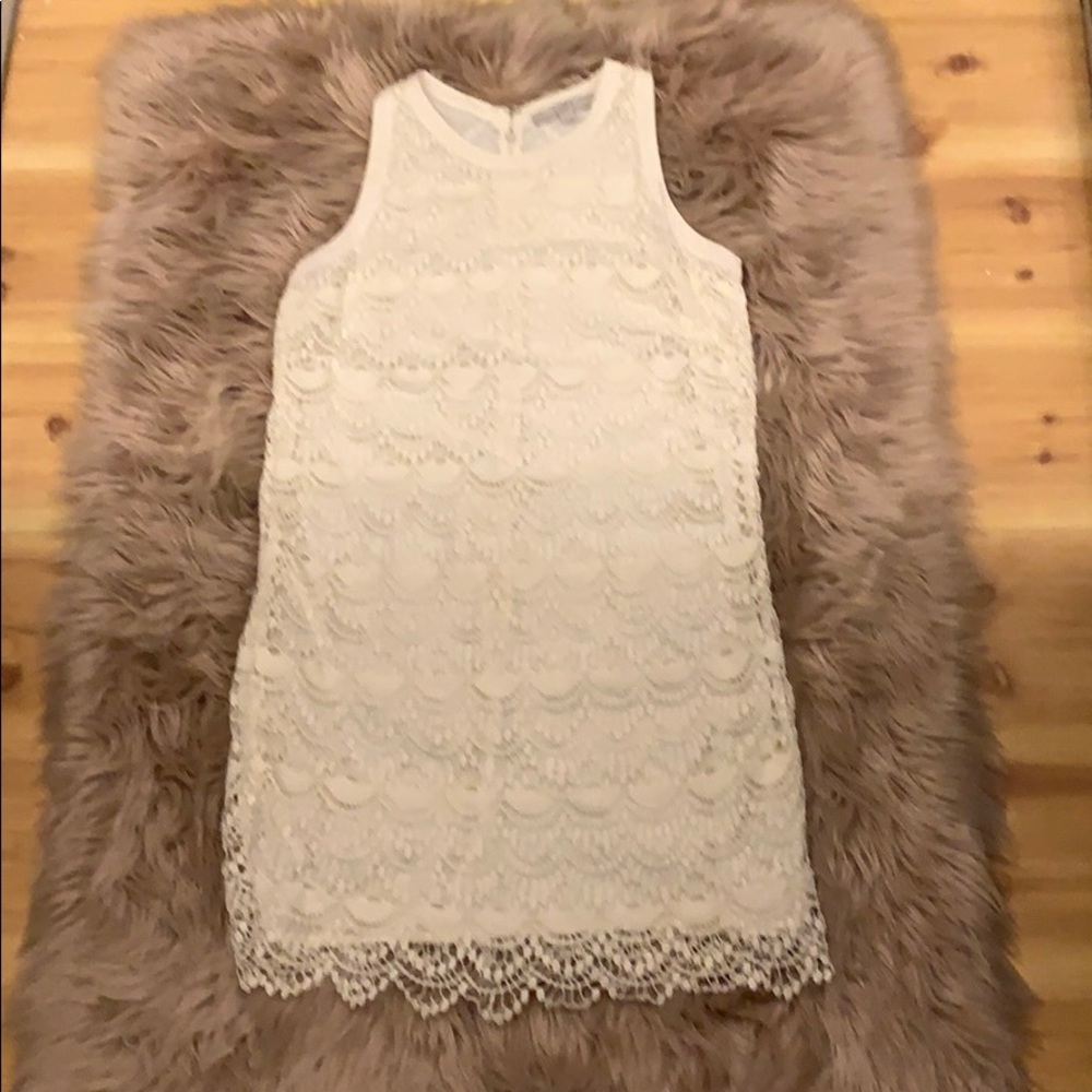 Loft Ivory lace dress